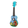 Sanchez 'Friendly Folk' Soprano Ukulele (Blue/Bear)-SU-F30-7