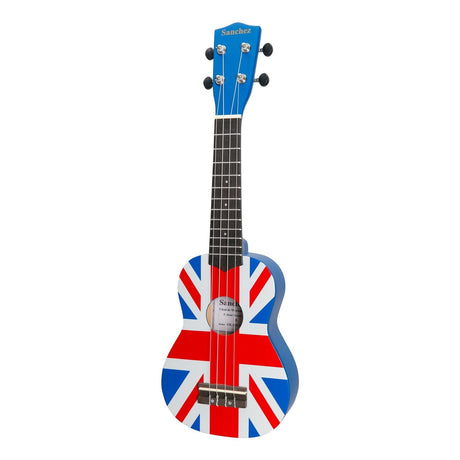 Sanchez 'Friendly Folk' Soprano Ukulele (Blue/UK Flag)-SU-F30-9