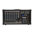 SoundArt 8 Channel 400 Watt Dual Wireless Powered Mixer PA System with MP3 Player-SPM-W8400M