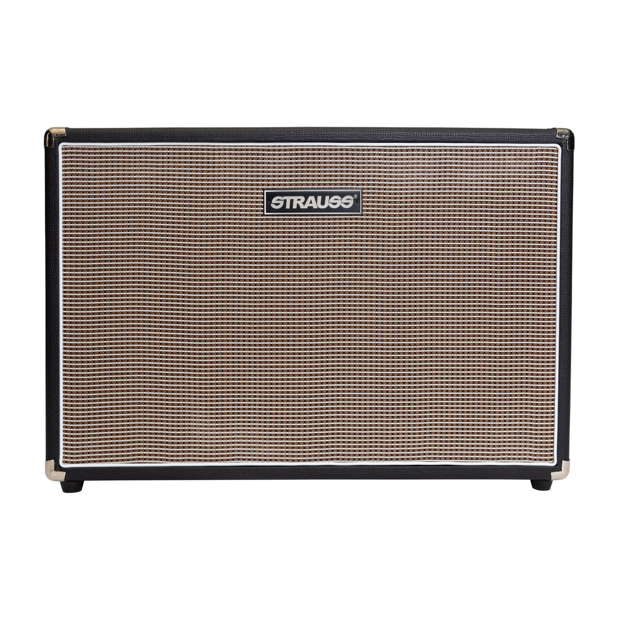 Strauss 2x12 100 Watt Open Back Speaker Cabinet (Black)-SVCAB-212E-BLK