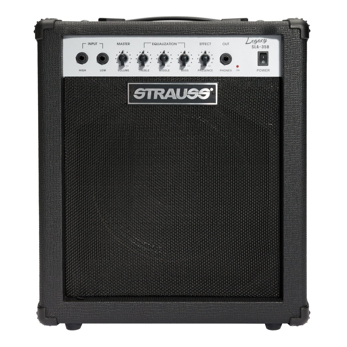 Strauss 'Legacy' 35 Watt Combo Solid State Bass Amplifier (Black)-SLA-35B-BLK