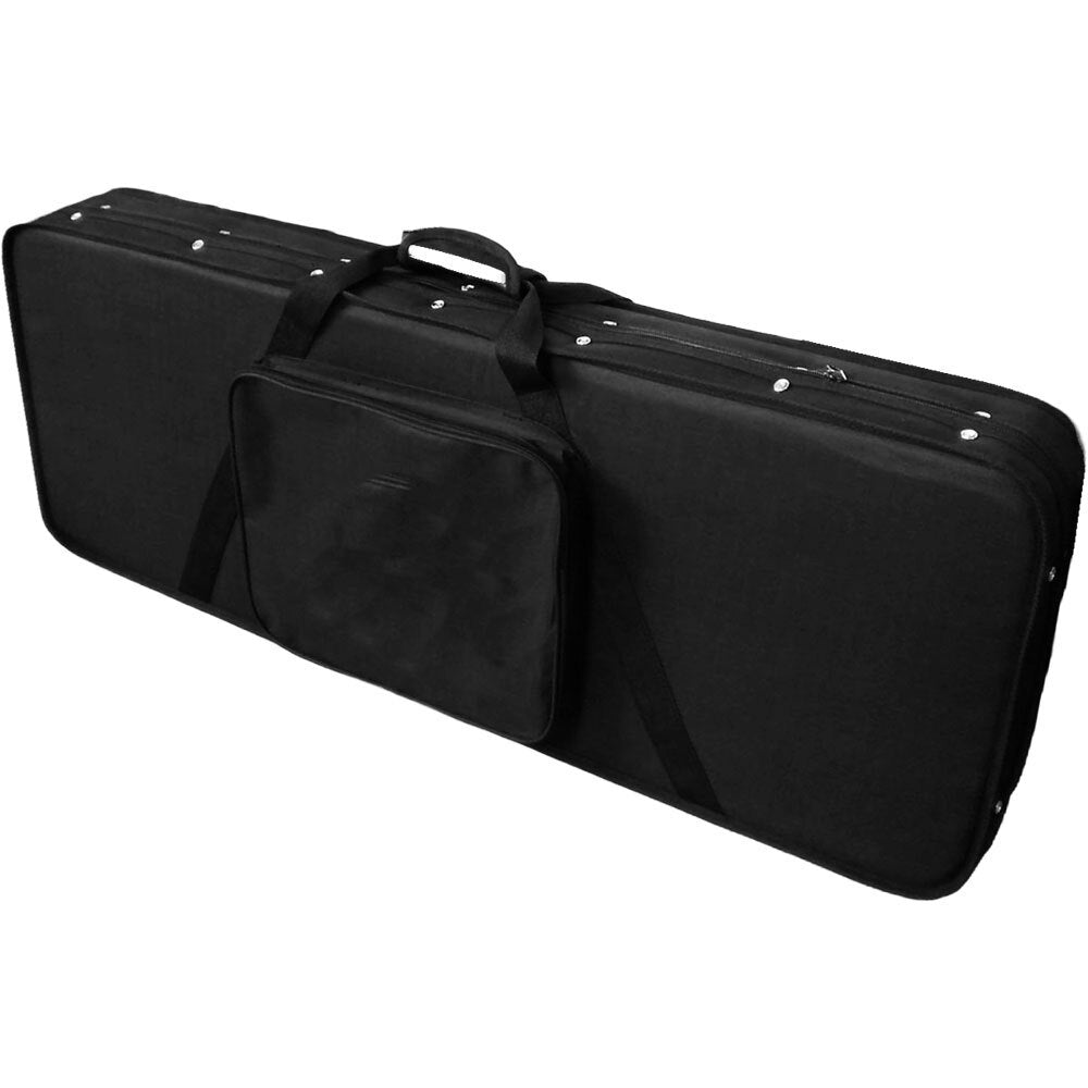 Torque Poly Foam Electric Bass Guitar Case with Heavy Duty Black Nylon Exterior