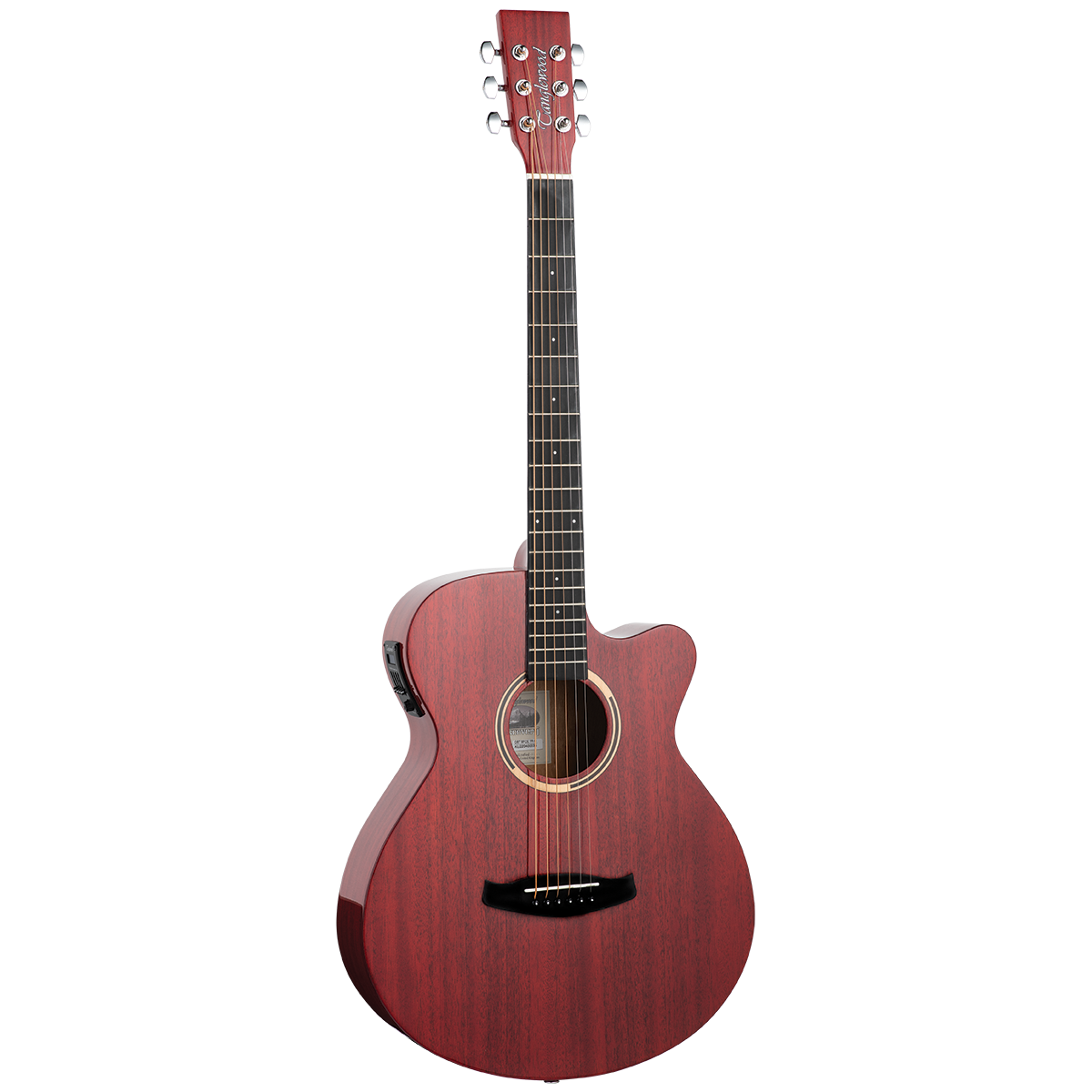 Tanglewood TDBTSFCETRG Discovery Super Folk C/E Transparent Red Gloss