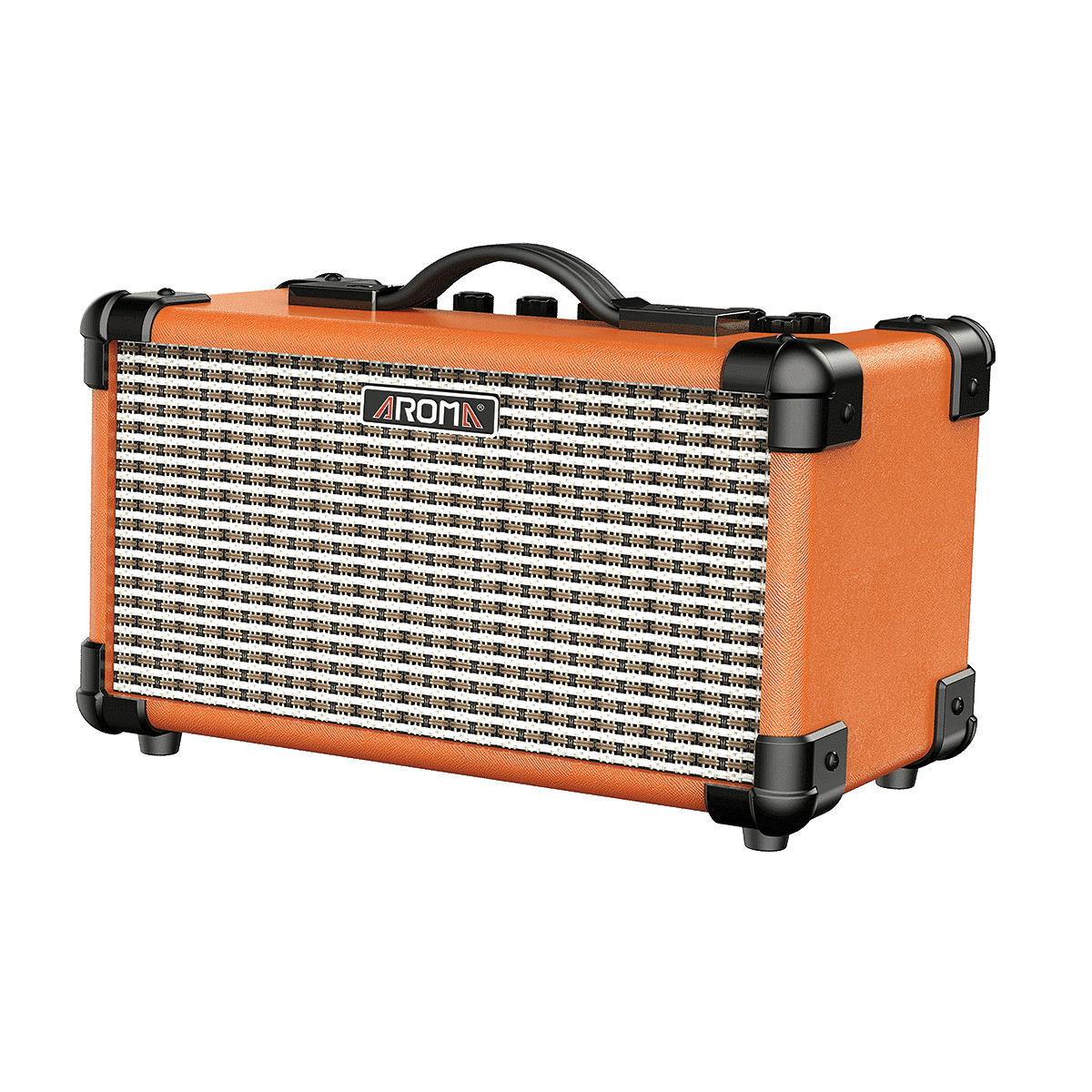 Aroma TM15OR 15W Orange Electric Guitar Rechargeable Amplifier