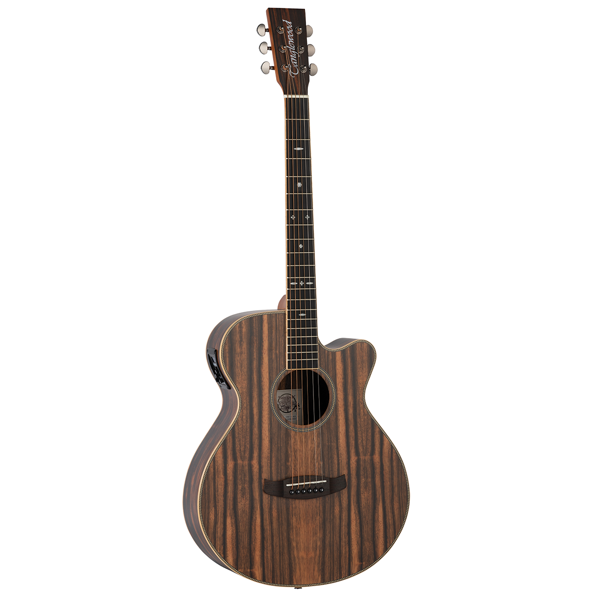 Tanglewood TRU4-CE-AE / TRPRO-SFCE-AEB Reunion Pro Solid top all Ebony Super Folk C/E