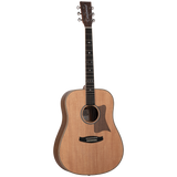 Tanglewood TRU5-HR / TRPRO-D-HR Reunion Pro Solid Australian Red Cedar Top Dreadnought with Hawaiian Rain Wood B/S