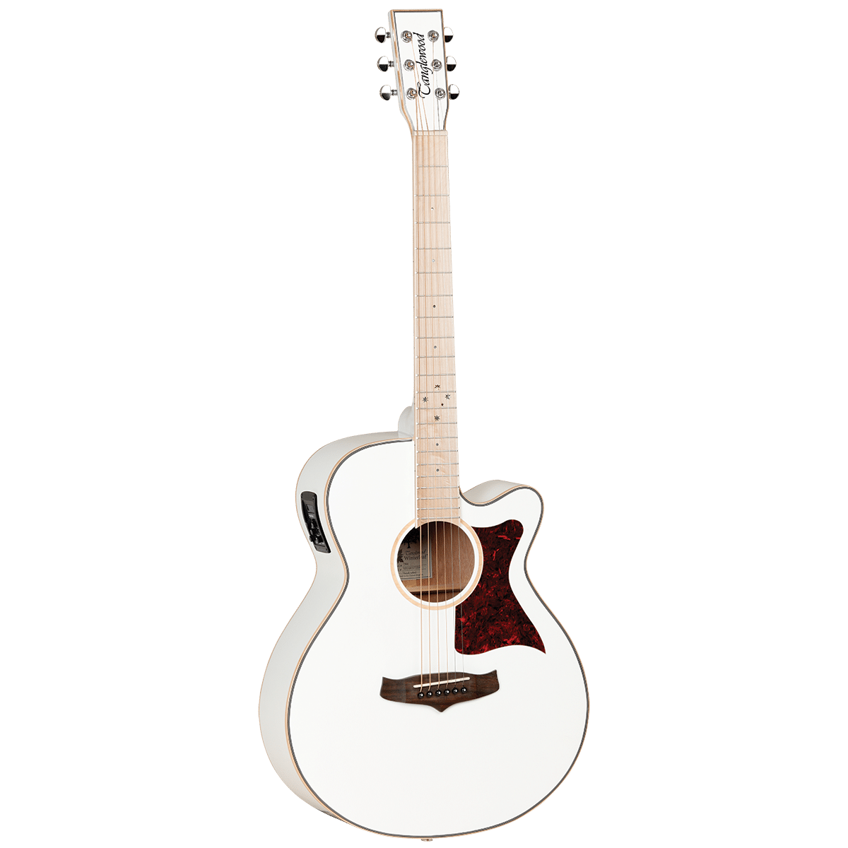 Tanglewood TW4BLW Winterleaf Blonde Superfolk C/E White Gloss