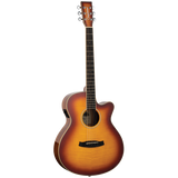 Tanglewood TW4EFM Winterleaf Exotic Superfolk Solid Top C/E Tiger Flame Maple