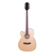 Timberidge '1 Series' Left Handed Spruce Solid Top Acoustic-Electric Small Body Cutaway Guitar (Natural Gloss)-TRFC-1L-NGL