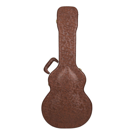 Timberidge Deluxe Shaped 12-String Traveller Acoustic Guitar Hard Case (Paisley Brown)-TGC-T44T12-PASBRN