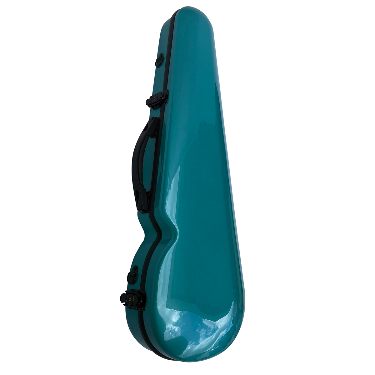 Vivo V203-34GR1 Polycarbonate Shaped Case to suit 3/4 Violin / 13" Viola - Teal Green