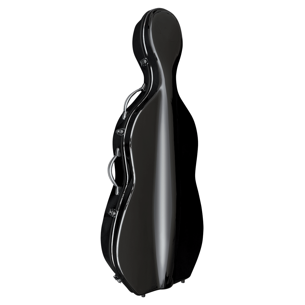 Vivo V703-44BK Deluxe Fibreglass Cello Case to suit 4/4 - Black