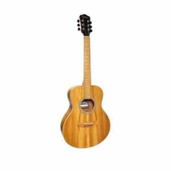 Martinez Left Handed Acoustic Short Scale Guitar (Jati-Teakwood)-MZ-SS2L-JTK