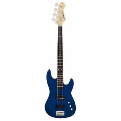 Aria STB-PJ Series Electric Bass Guitar in Metallic Blue