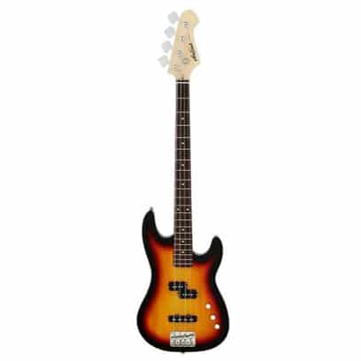 Aria STB-PJ Series Electric Bass Guitar in 3-Tone Sunburst