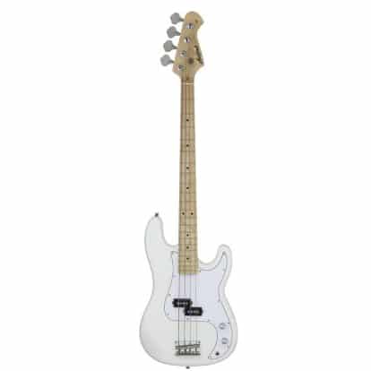 Aria STB-PB/M Series Electric Bass Guitar in White