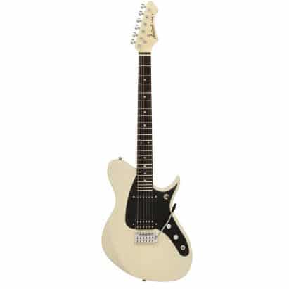 Aria J Series J-1 Electric Guitar in See-Thru Vintage White