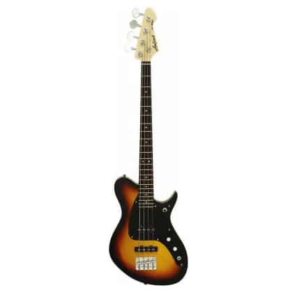 Aria J Series J-B Electric Bass Guitar in 3-Tone Sunburst