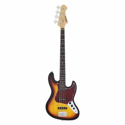 Aria STB-JB/TT Series Electric Bass Guitar in 3-Tone Sunburst