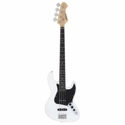 Aria STB-JB/B Series Electric Bass Guitar in White