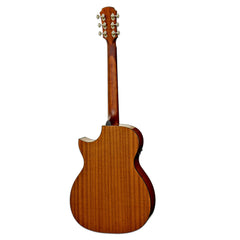 Aria 200 Series OM Acoustic Electric Guitar with Venetian Cutaway in Natural Gloss