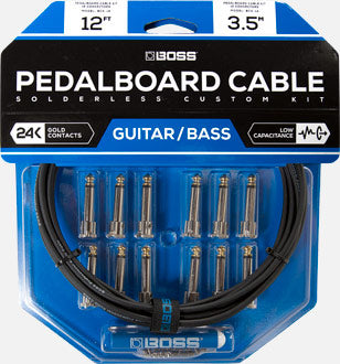 BOSS BCK-12 Pedalboard Cable Kit 12 12 connectors / 12ft cable