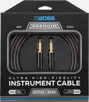 BOSS BIC-P18 Premium Cable 18ft SS High-Fidelity