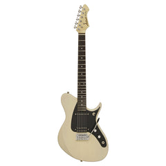 Aria J Series J-1 Electric Guitar in See-Thru Vintage White