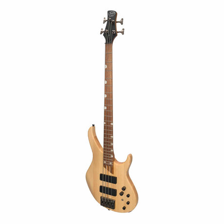 J&D Luthiers '48 Series' 4-String Contemporary Active Electric Bass Guitar (Natural Satin)-JD-4800-ASH