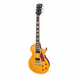 J&D Luthiers LP-Custom Style Electric Guitar (Transparent Amber)-JD-LP2-TA