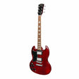 J&D Luthiers SG-Style Left Handed Electric Guitar (Cherry)-JD-DSGL-CH