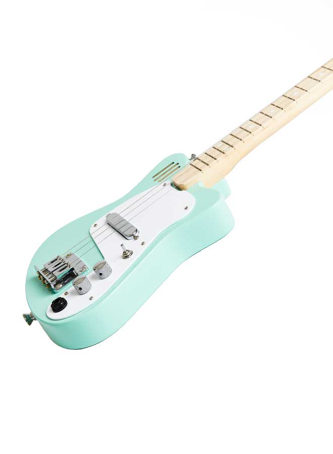 Loog Mini Electric Guitar in Green - Best 1st Guitar for Kids