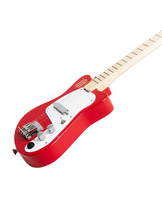 Loog Mini Electric Guitar in Red - Best 1st Guitar for Kids