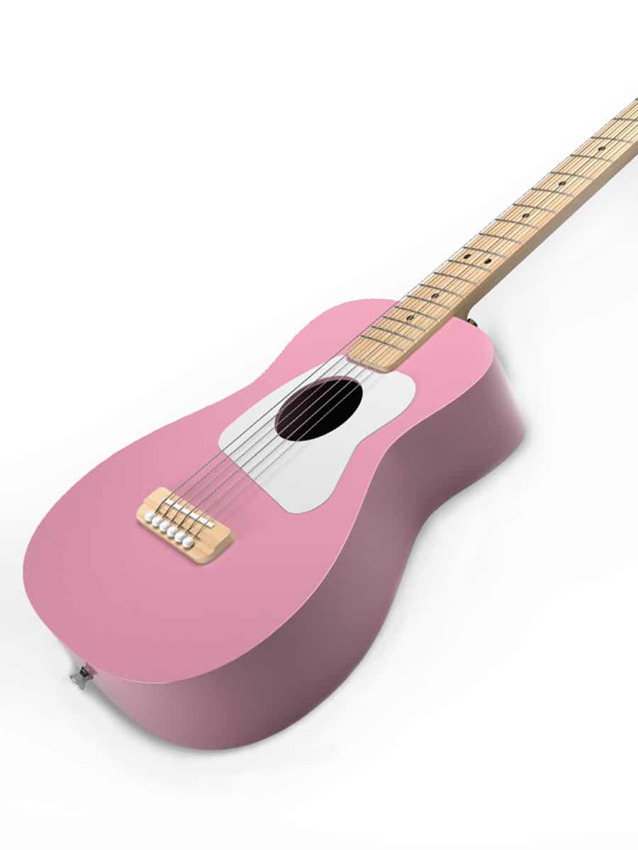 Loog Pro VI Acoustic Guitar in Pink - Best 1st Guitar for Kids