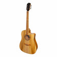 Martinez '41 Series' Dreadnought Cutaway Acoustic-Electric Guitar (Jati-Teakwood)-MDC-41-JTK