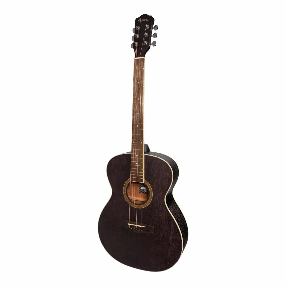 Martinez '41 Series' Folk Size Acoustic Guitar (Black)-MF-41-BLK