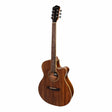 Martinez '41 Series' Folk Size Cutaway Acoustic-Electric Guitar (Rosewood)-MFC-41-RWD