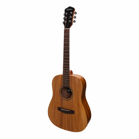 Martinez Acoustic-Electric Middy Traveller Guitar with Built-In Tuner (Koa)-MZPT-MT2-KOA