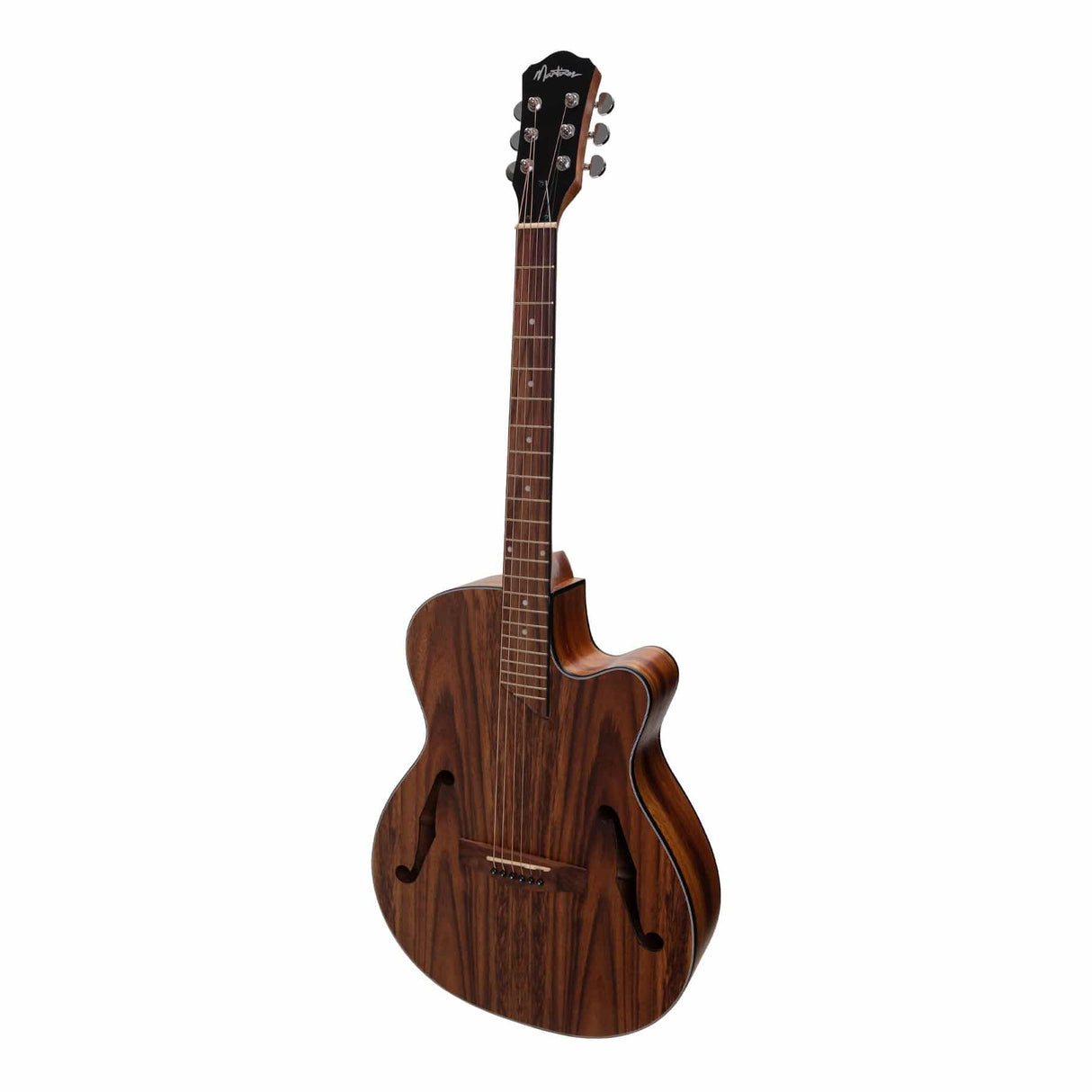 Martinez Jazz Hybrid Acoustic-Electric Small Body Cutaway Guitar (Rosewood)-MJH-3CP-RWD