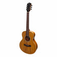 Martinez Left Handed Acoustic-Electric Short-Scale Guitar (Koa)-MZP-SS2L-KOA