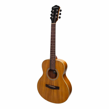 Martinez Left Handed Acoustic Short Scale Guitar (Koa)-MZ-SS2L-KOA