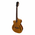 Martinez Left Handed Jazz Hybrid Acoustic-Electric Small Body Cutaway Guitar (Koa)-MJH-3CPL-KOA