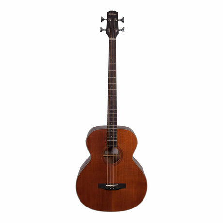 Martinez 'Natural Series' Solid Mahogany Top Acoustic-Electric Bass Guitar (Open Pore)-MNB-15S-MOP