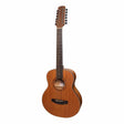 Martinez 'Natural Series' Solid Mahogany Top 12-String Acoustic-Electric Mini Short Scale Guitar (Open Pore)-MNS-1512S-MOP