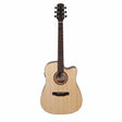 Martinez 'Natural Series' Spruce Top Acoustic-Electric Dreadnought Cutaway Guitar (Open Pore)-MNDC-15-SOP