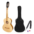 Martinez 'Slim Jim' 3/4 Size Student Classical Guitar Pack with Built In Tuner (Spruce/Jati-Teakwood)-MP-SJ34T-SJ