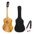 Martinez 'Slim Jim' Full Size Student Classical Guitar Pack with Built In Tuner (Jati-Teakwood)-MP-SJ44T-JTK