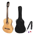 Martinez 'Slim Jim' Full Size Student Classical Guitar Pack with Built In Tuner (Spruce/Mahogany)-MP-SJ44T-SM