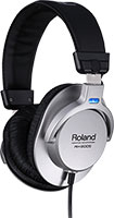 ROLAND RH-200S Monitor Headphones Silver / Straight cord