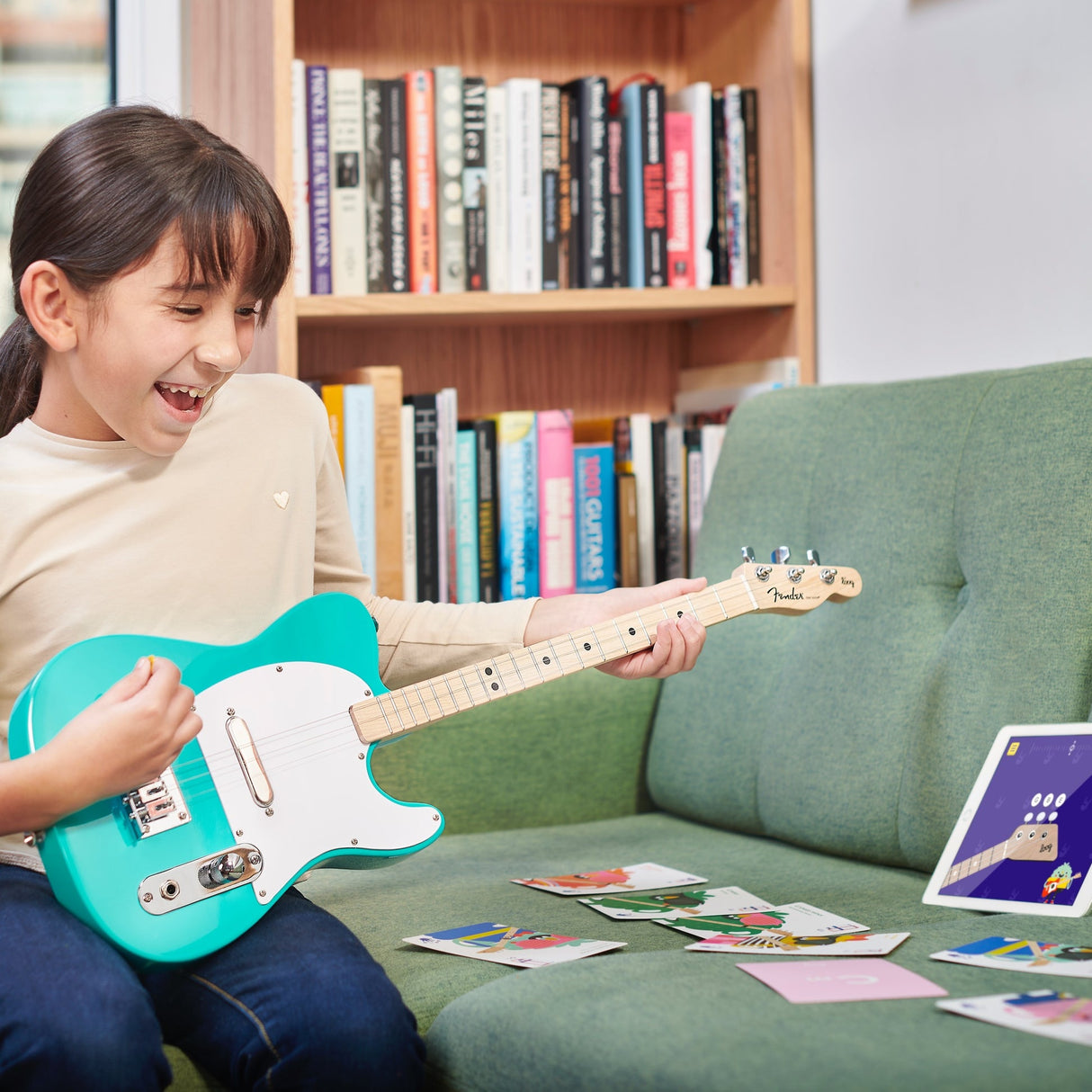 Fender X Loog Telecaster by Loog Pro Electric in Green